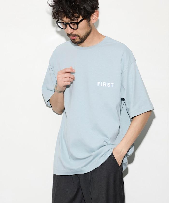 6オンス フロントロゴ 刺繍 クルーネックTシャツ / ワンポイントデザインTシャツ LEFT CHEST EMBROIDERY BOX FIRST