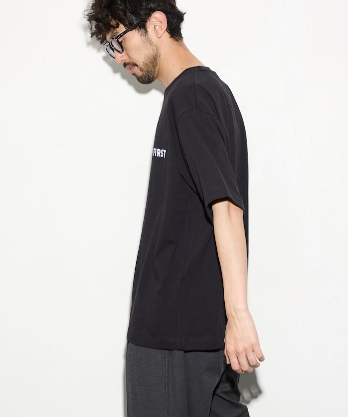 6オンス フロントロゴ 刺繍 クルーネックTシャツ / ワンポイントデザインTシャツ LEFT CHEST EMBROIDERY BOX FIRST