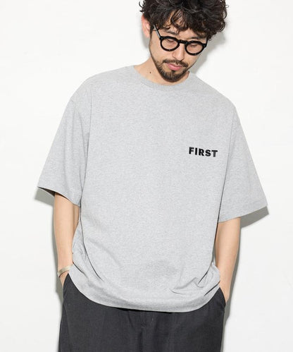6オンス フロントロゴ 刺繍 クルーネックTシャツ / ワンポイントデザインTシャツ LEFT CHEST EMBROIDERY BOX FIRST