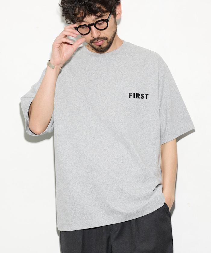 6オンス フロントロゴ 刺繍 クルーネックTシャツ / ワンポイントデザインTシャツ LEFT CHEST EMBROIDERY BOX FIRST