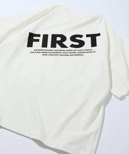 PRINT FRESH FIRST 6盎司 前LOGO印花 後背印花 圓領T恤