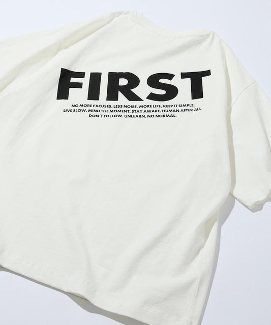 PRINT FRESH FIRST 6盎司 前LOGO印花 後背印花 圓領T恤