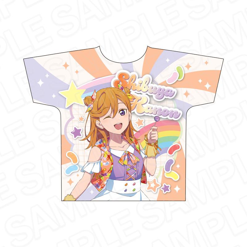ラブライブ!スーパースター!!（學園偶像計劃：超級明星!!） 澁谷かのん 全幅印花T恤 Cafe party ver.