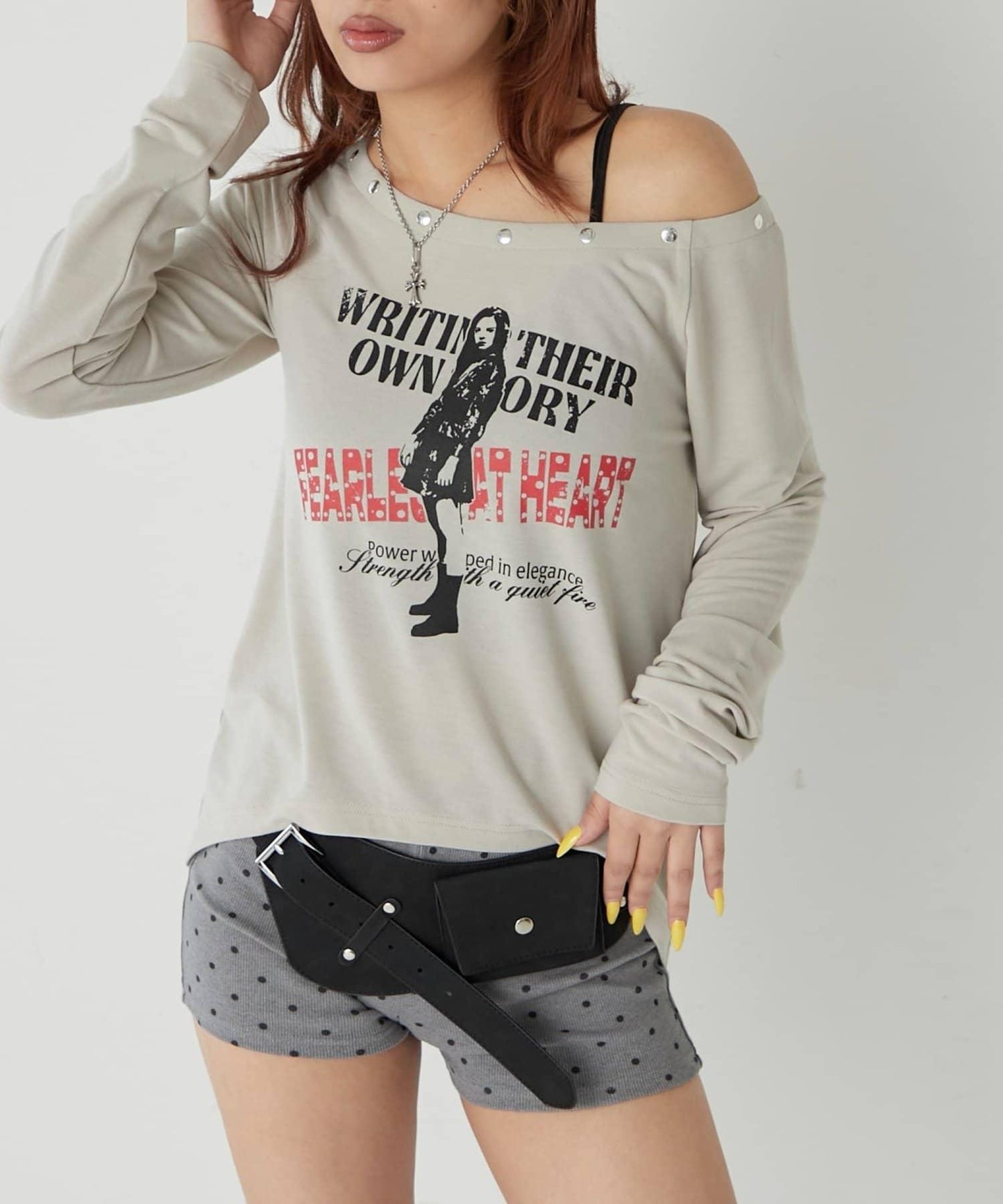 WHO'S WHO gallery 艾略特圓擺薄紗上衣