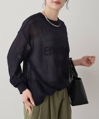 鏤空logo提花 2WAY針織套頭衫