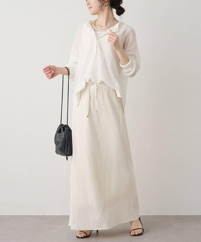 鏤空logo提花 2WAY針織套頭衫