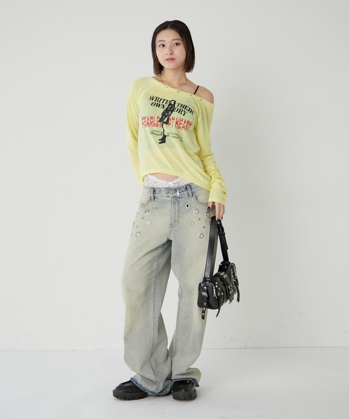 WHO'S WHO gallery 艾略特圓擺薄紗上衣