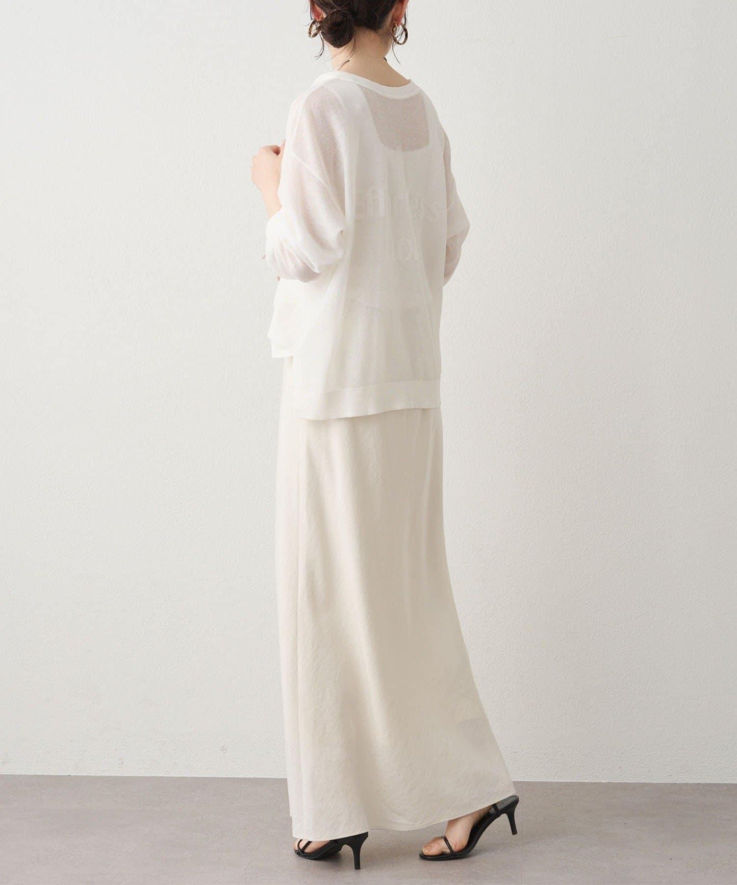 鏤空logo提花 2WAY針織套頭衫