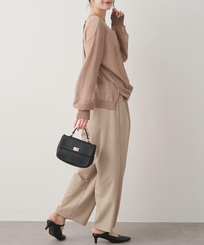 鏤空logo提花 2WAY針織套頭衫