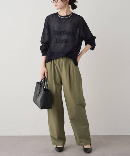 鏤空logo提花 2WAY針織套頭衫