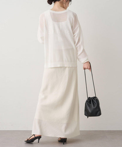 鏤空logo提花 2WAY針織套頭衫