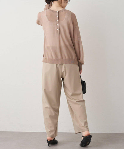 鏤空logo提花 2WAY針織套頭衫