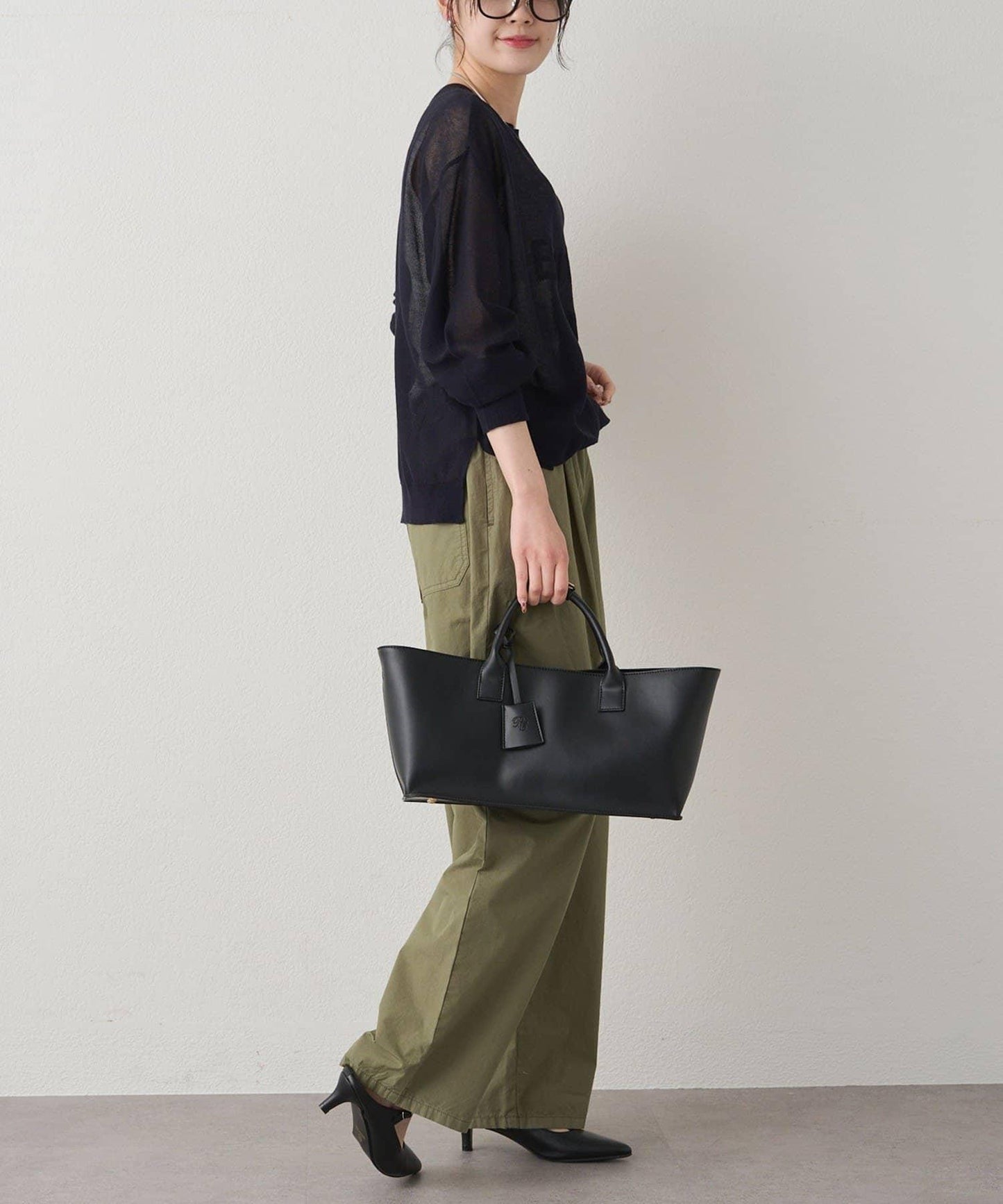 鏤空logo提花 2WAY針織套頭衫