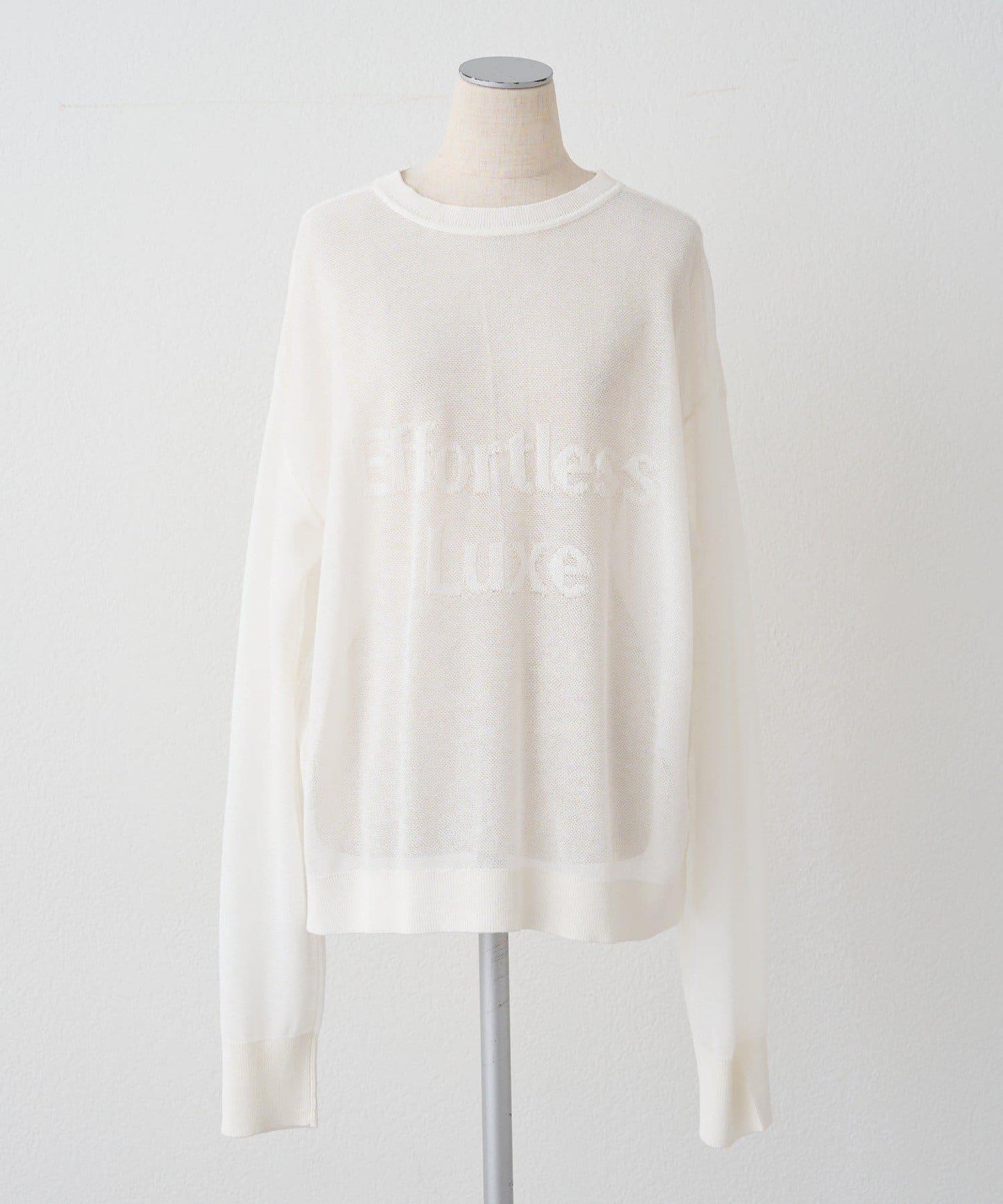 鏤空logo提花 2WAY針織套頭衫