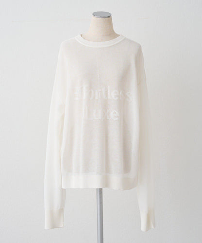 鏤空logo提花 2WAY針織套頭衫