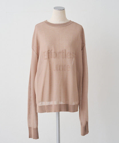 鏤空logo提花 2WAY針織套頭衫