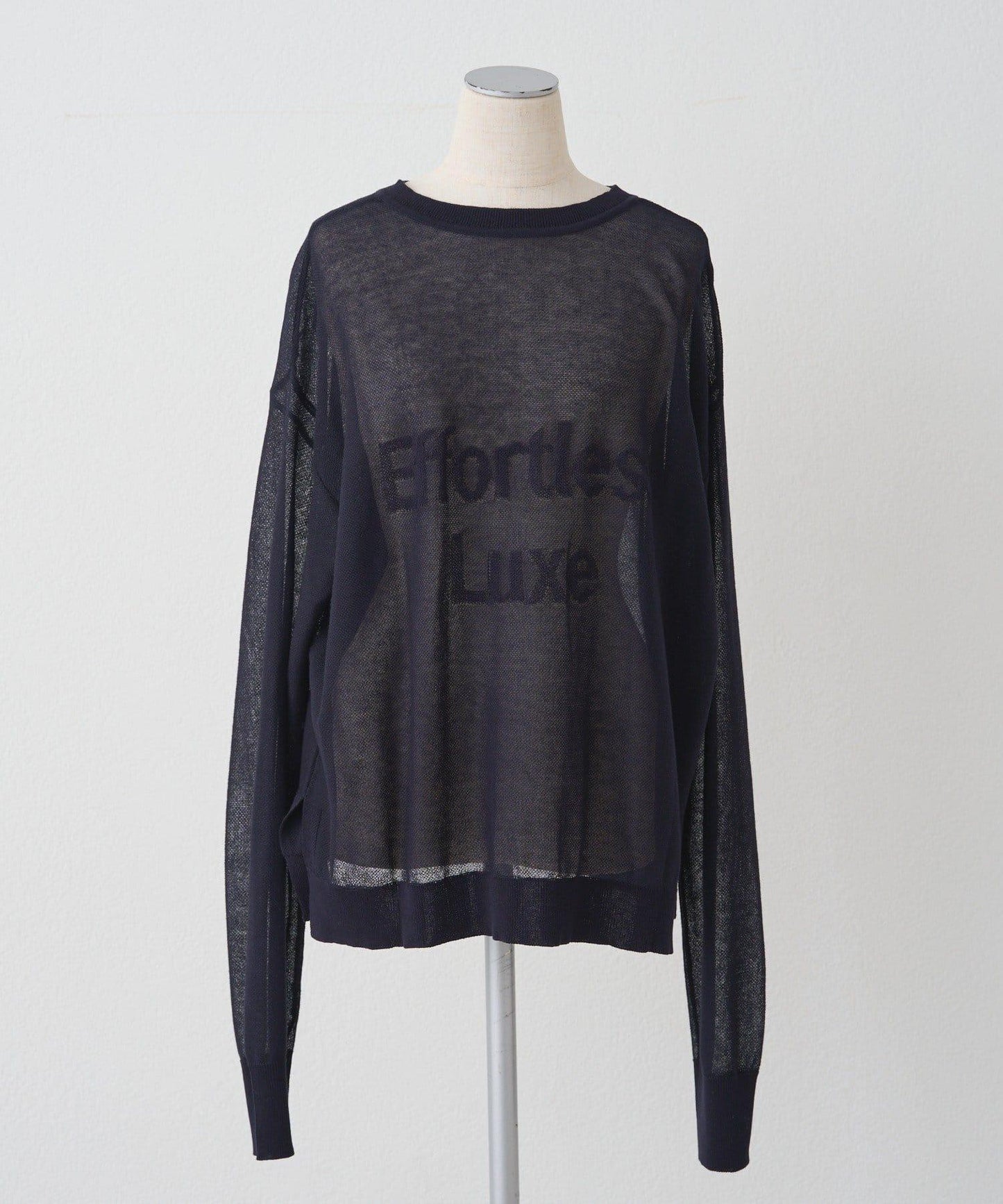 鏤空logo提花 2WAY針織套頭衫