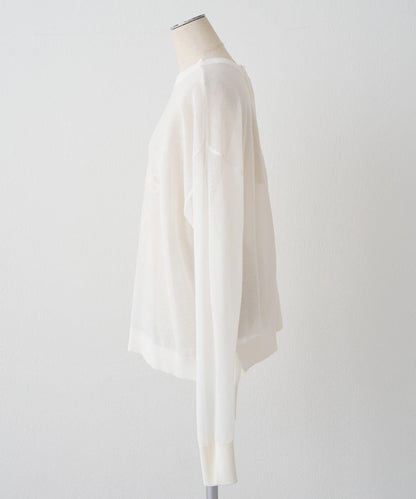 鏤空logo提花 2WAY針織套頭衫