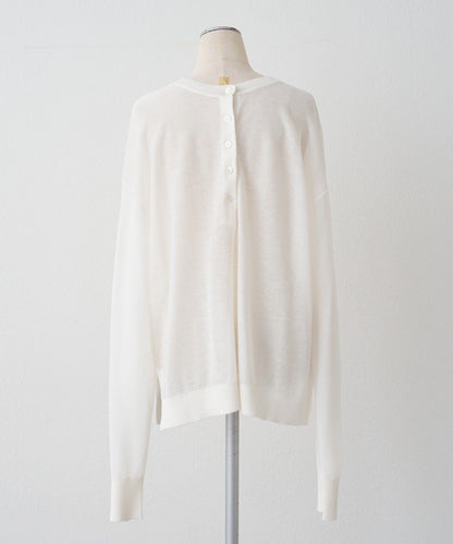 鏤空logo提花 2WAY針織套頭衫