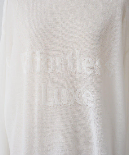 鏤空logo提花 2WAY針織套頭衫