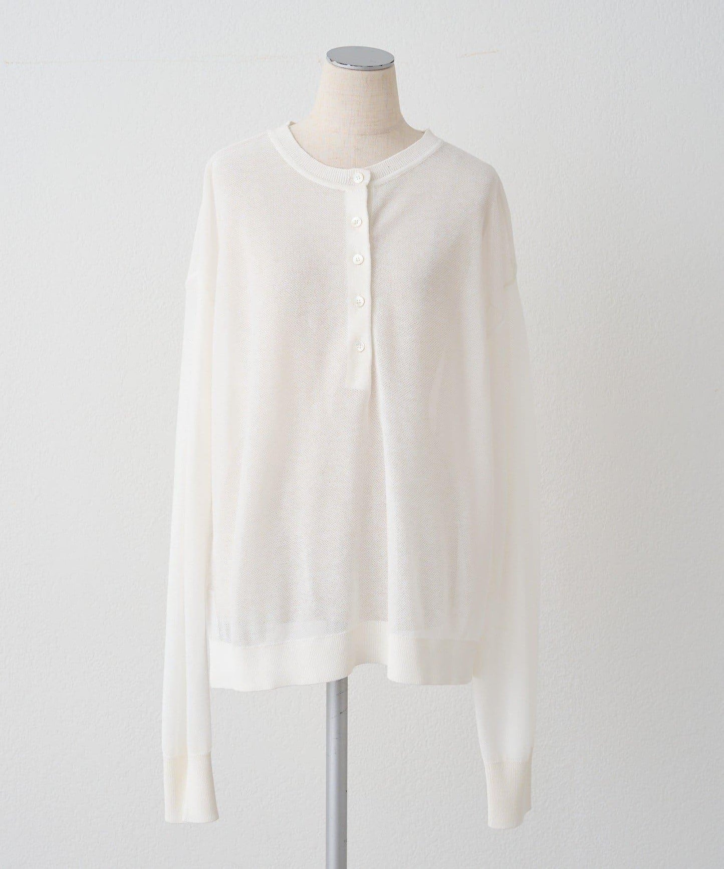 鏤空logo提花 2WAY針織套頭衫