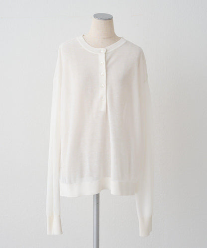 鏤空logo提花 2WAY針織套頭衫