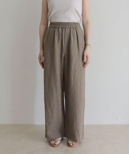 微闊腿寬鬆 LINEN 褲子