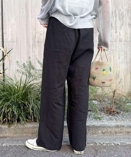 微闊腿寬鬆 LINEN 褲子
