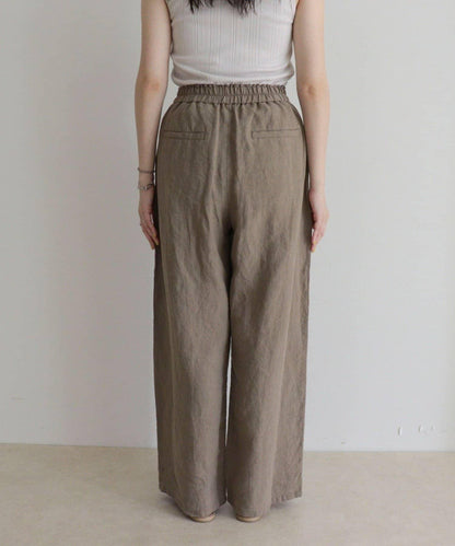 微闊腿寬鬆 LINEN 褲子