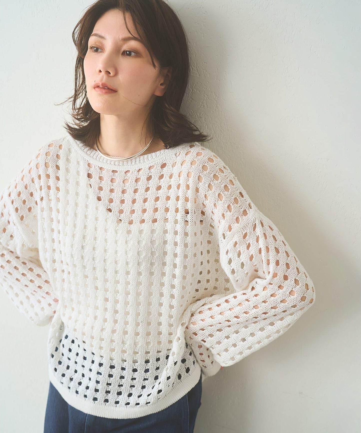 Drawing Numbers 鏤空針織上衣