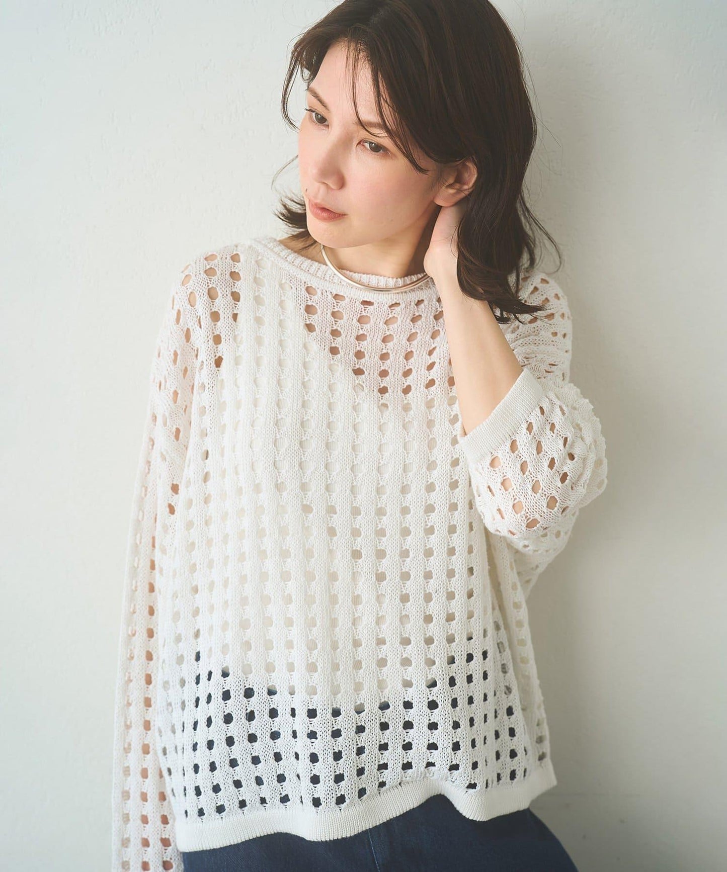 Drawing Numbers 鏤空針織上衣