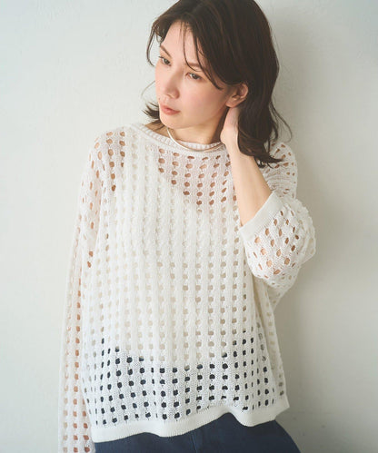 Drawing Numbers 鏤空針織上衣