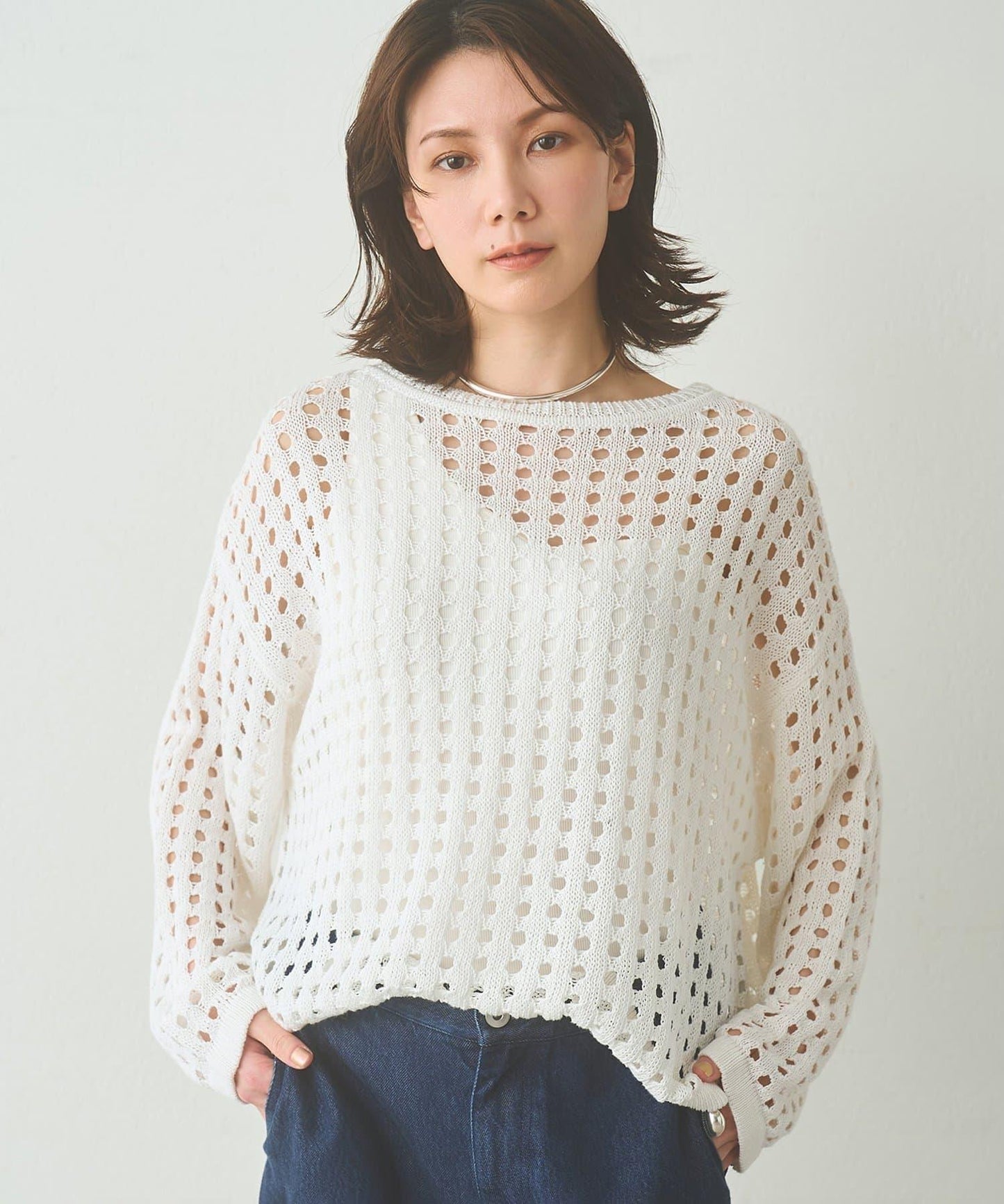 Drawing Numbers 鏤空針織上衣