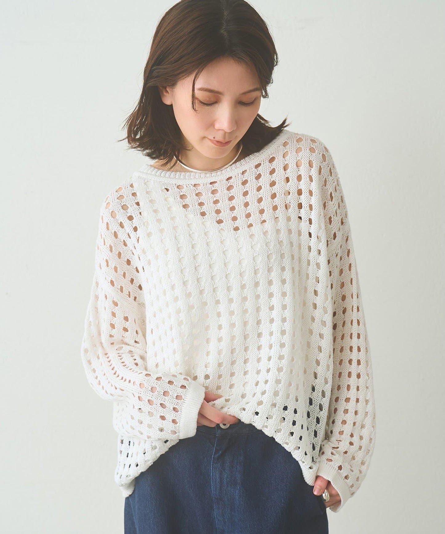 Drawing Numbers 鏤空針織上衣