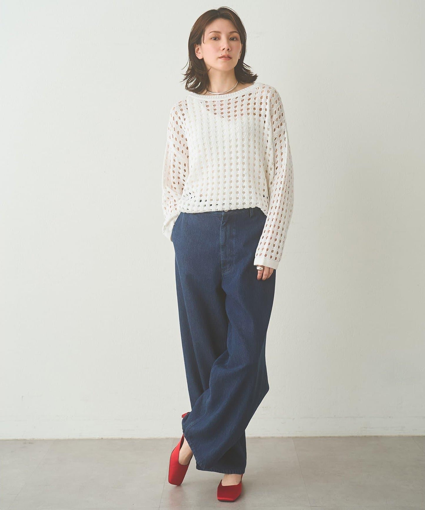 Drawing Numbers 鏤空針織上衣