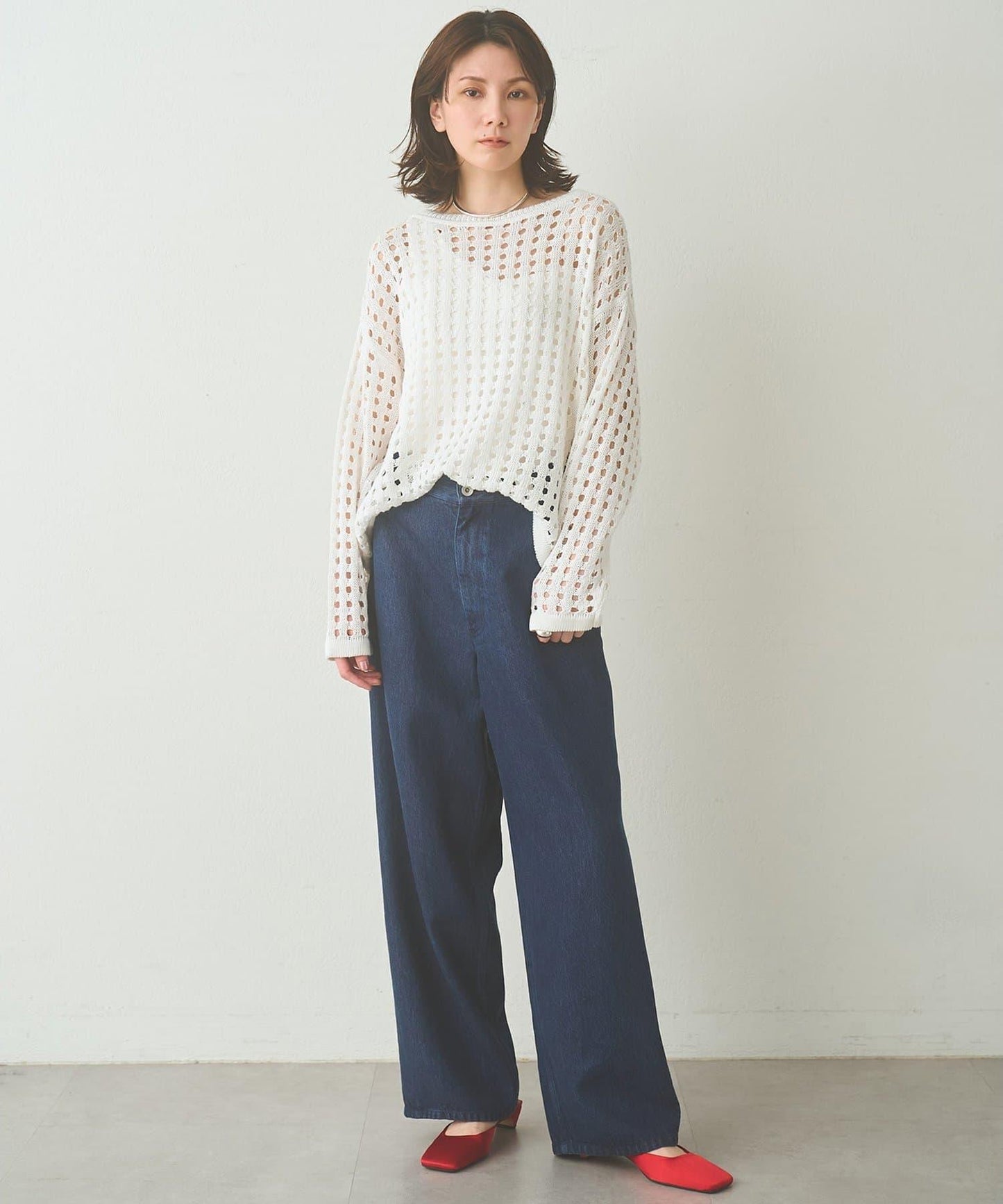 Drawing Numbers 鏤空針織上衣