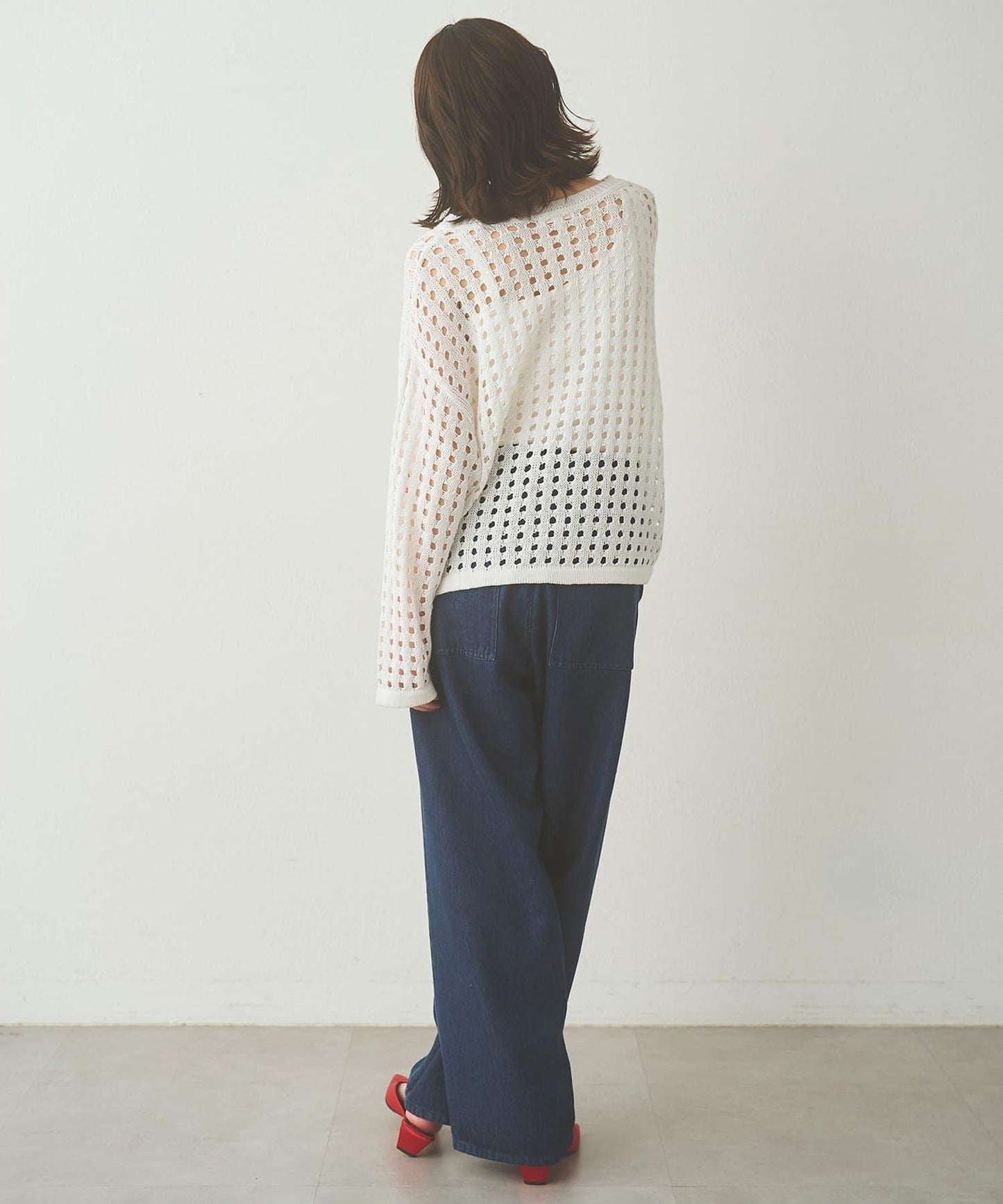 Drawing Numbers 鏤空針織上衣