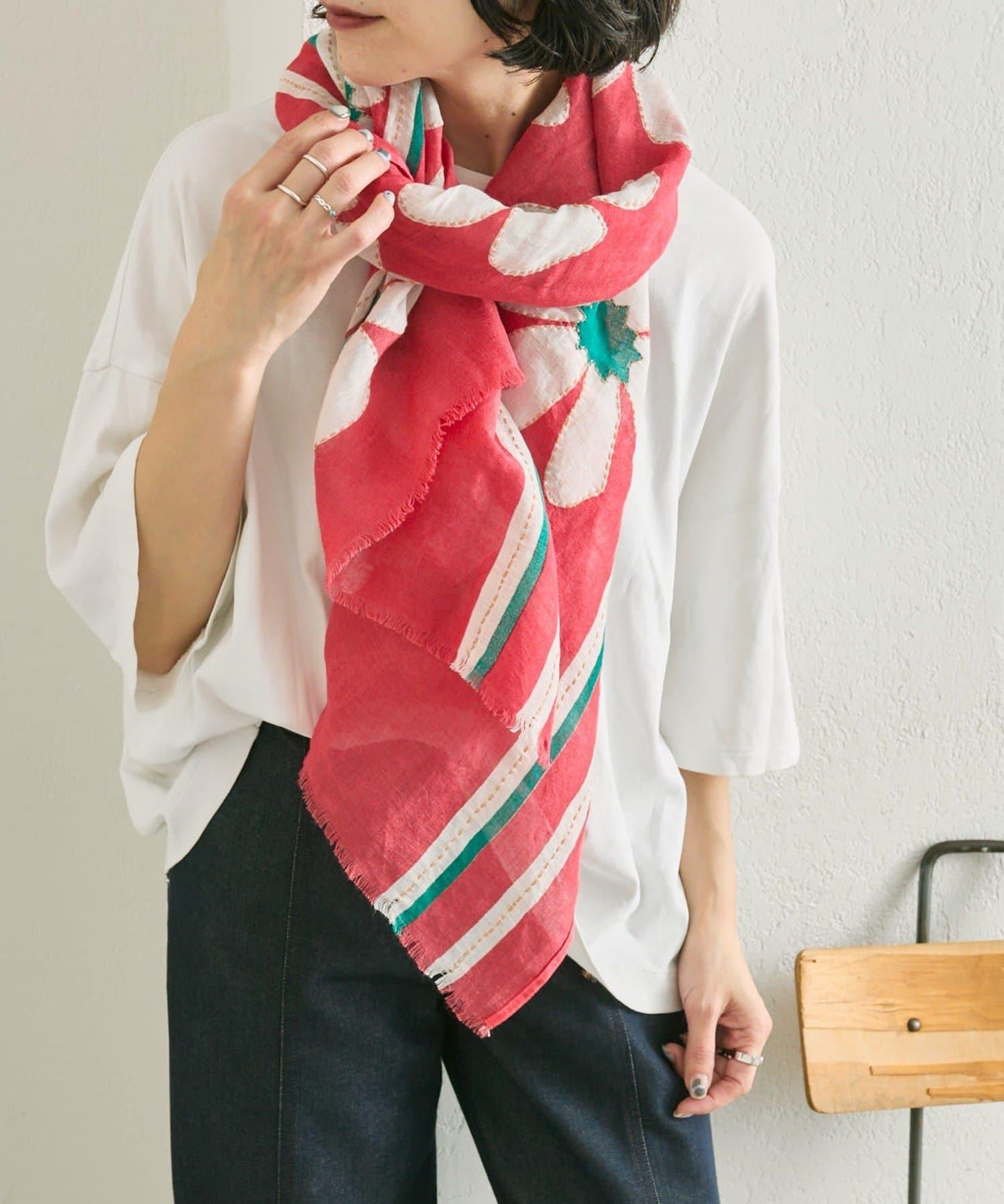 花卉圖案 BIG FLOWER STOLE 披肩