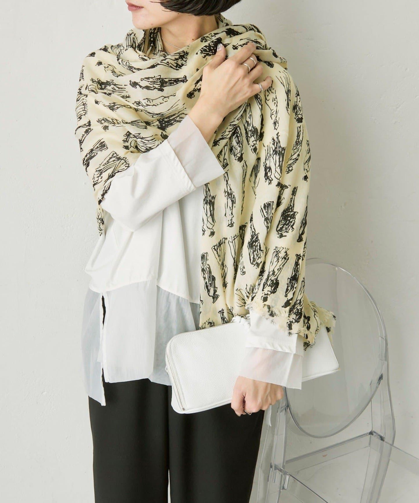 PEOPLE SCARF 人物圖案圍巾
