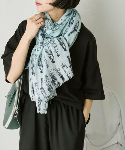 PEOPLE SCARF 人物圖案圍巾