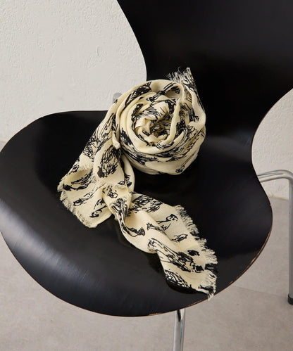 PEOPLE SCARF 人物圖案圍巾