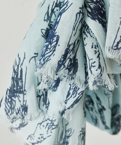 PEOPLE SCARF 人物圖案圍巾
