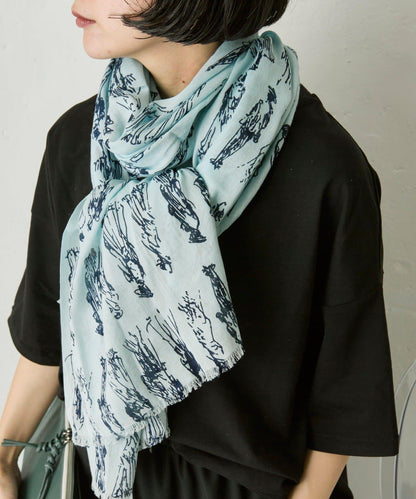 PEOPLE SCARF 人物圖案圍巾