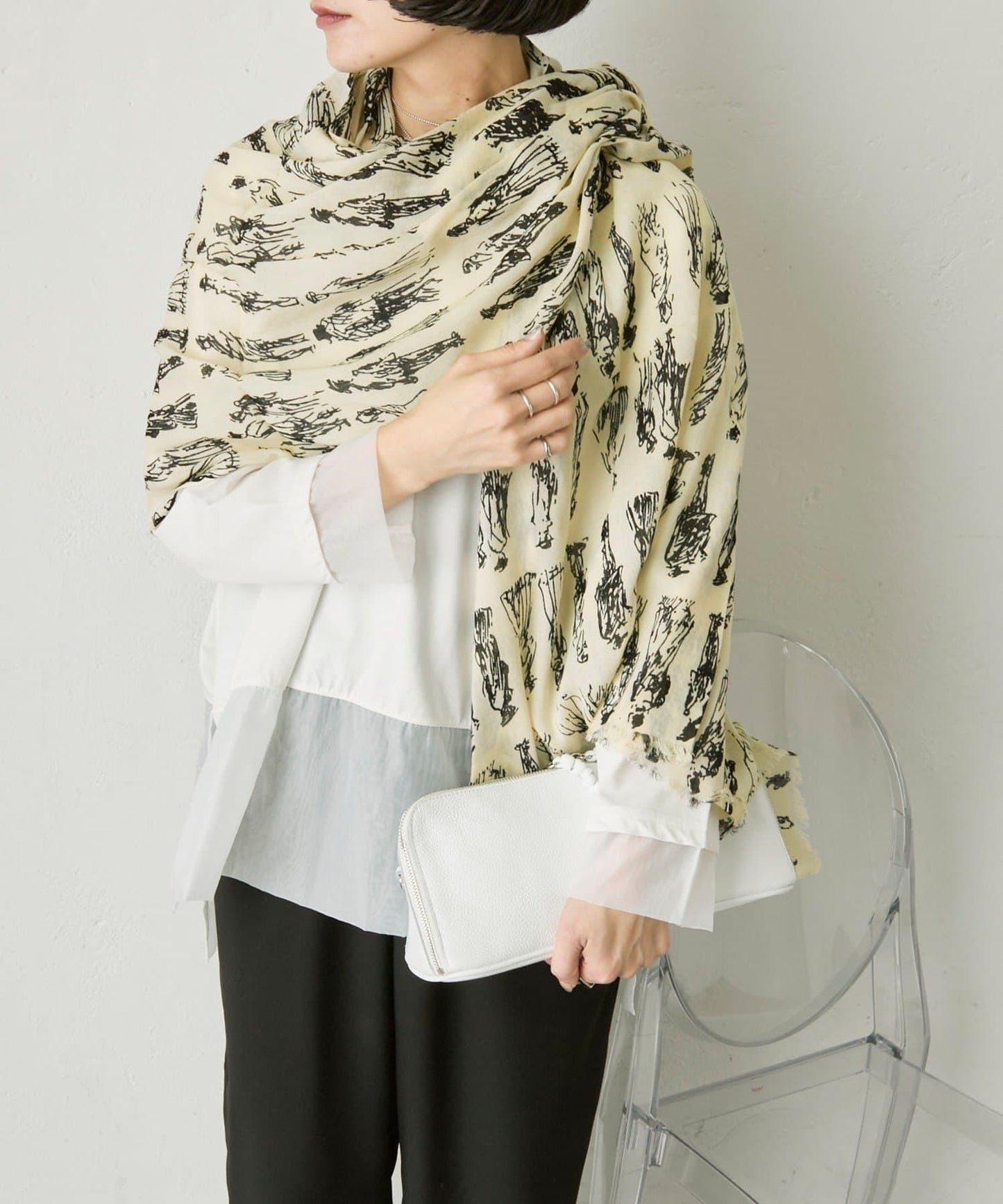 PEOPLE SCARF 人物圖案圍巾