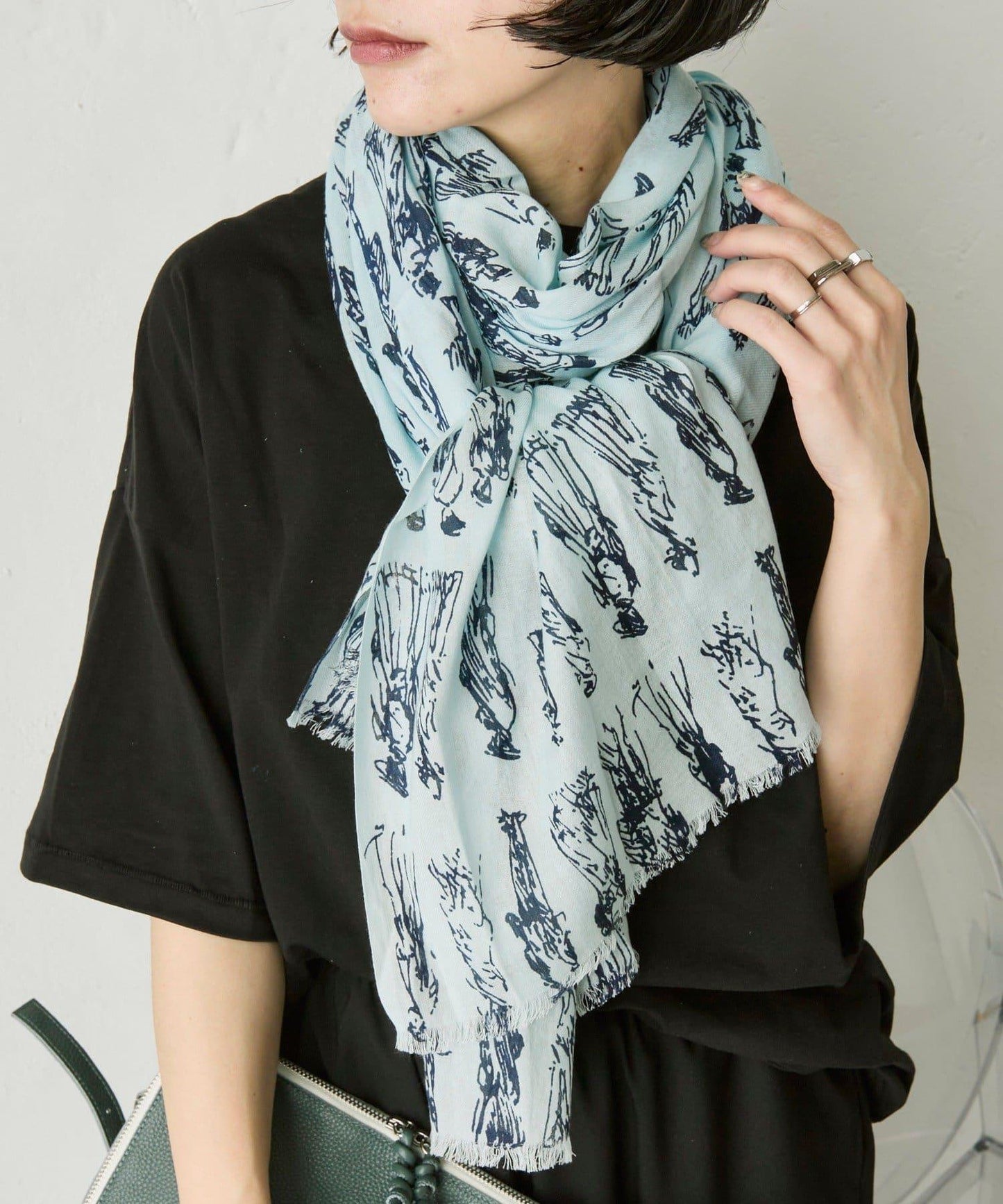 PEOPLE SCARF 人物圖案圍巾