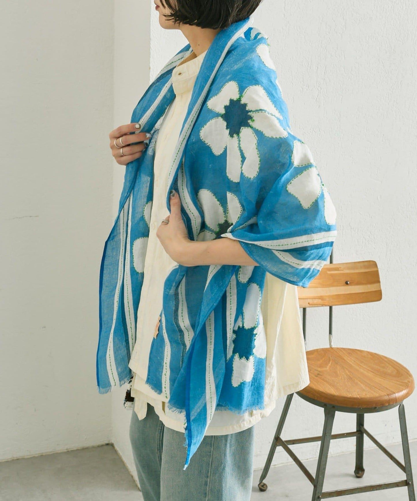 花卉圖案 BIG FLOWER STOLE 披肩