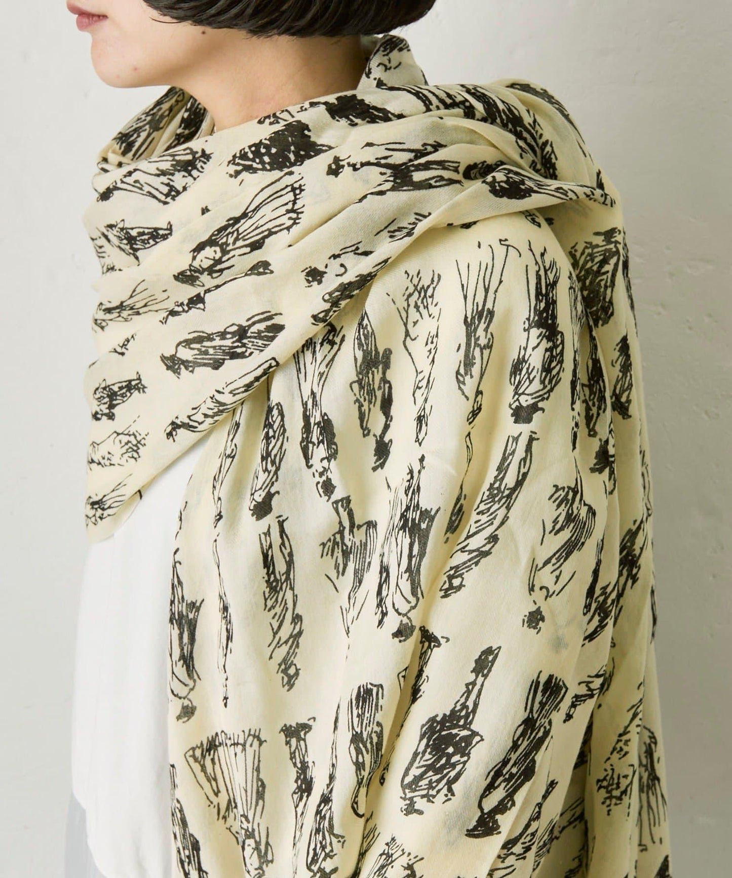 PEOPLE SCARF 人物圖案圍巾