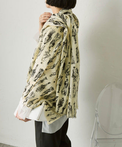 PEOPLE SCARF 人物圖案圍巾