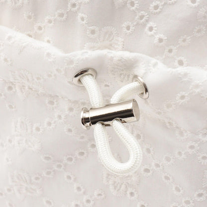 A4適配 蝴蝶結圖案蕾絲 束口袋
