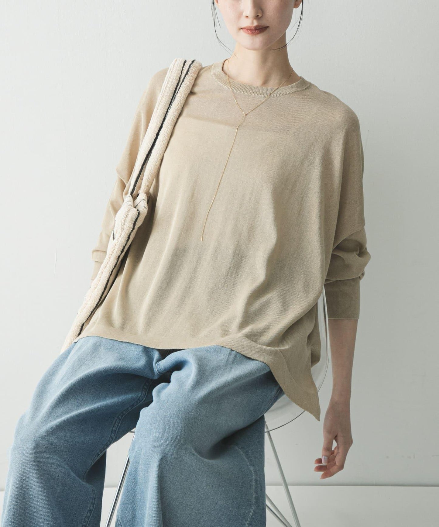 防曬加工 寬鬆 針織衫